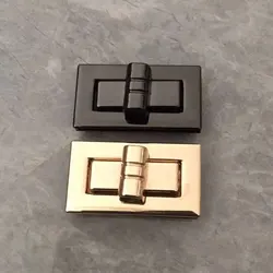 New Rectangle Shape Clasp Turn Lock Twist Locks DIY Leather Handbag Bag Hardware Metal Elegant New Bag Accessories Hot Sale