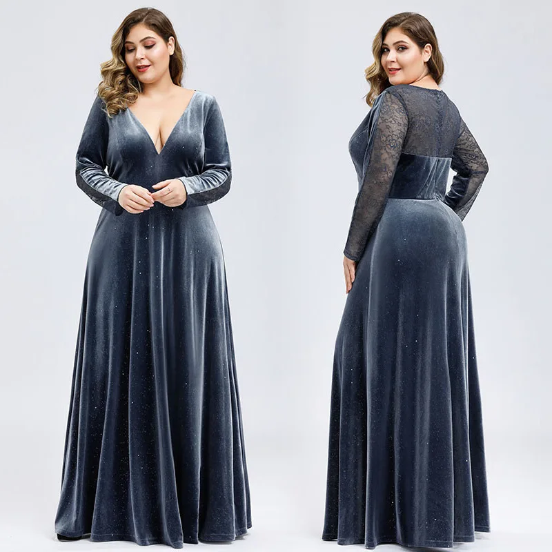 

Женское бархатное платье в пол, Элегантное Длинное Платье в стиле ретро