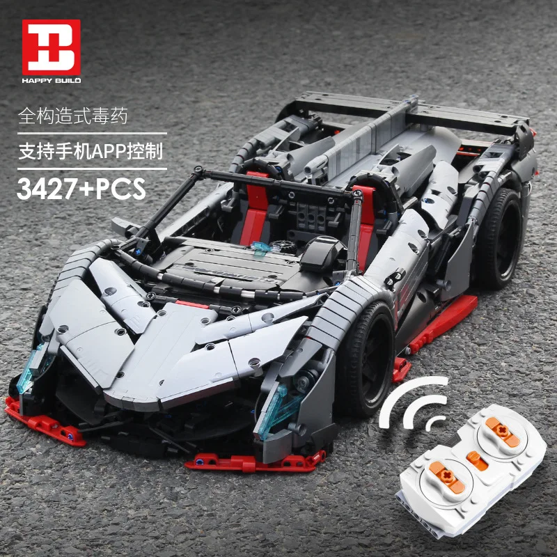 

Kids Toys Technic Building Blocks RC Lamborghimis Racing Car Bricks Educational Toys For Boys DIY Model Kit Christmas Gifts