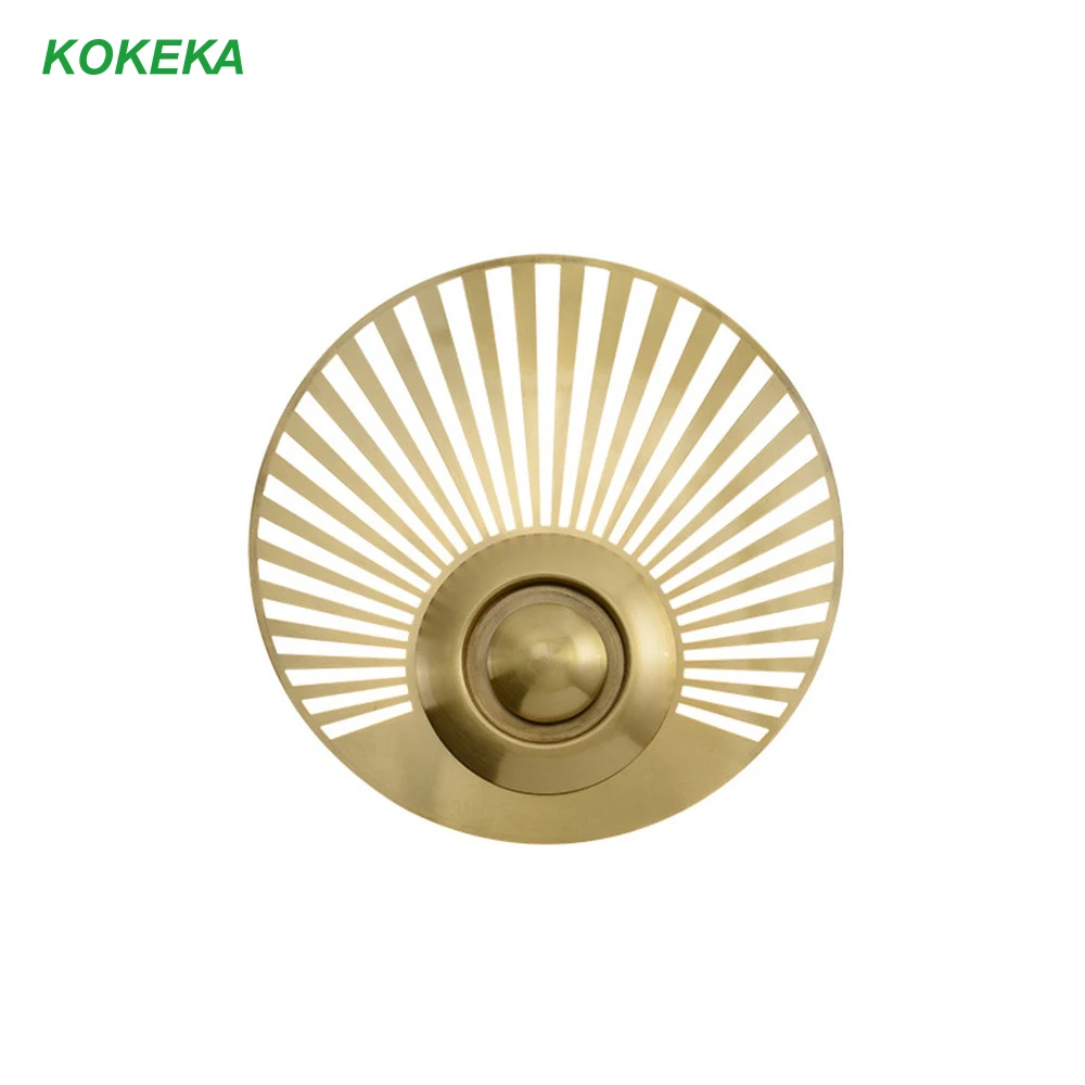 

Wall Lights for Home Post-modern Copper Round Creative Tricolor LED Switching Light Source Wall Metal Living Room Decoration