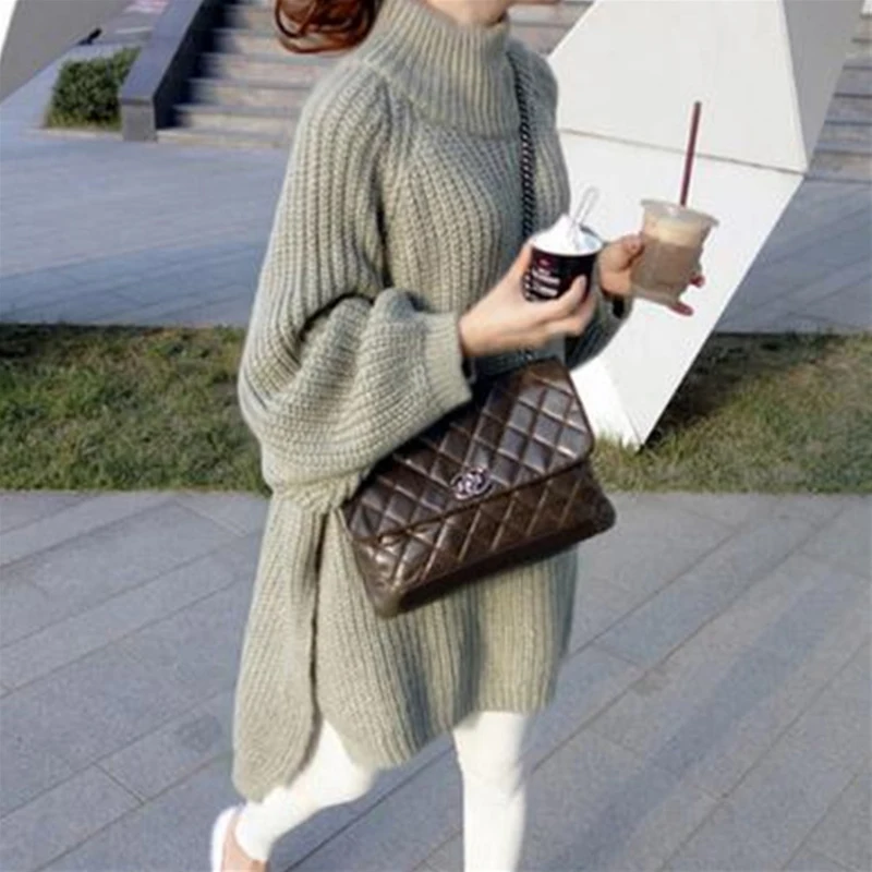 

2019 Christmas Sweater Winter Clothes Coat Women Vadim Pullover Pull Manteau Femme Hiver Jumper Turtleneck Sweaters Autumn YL272