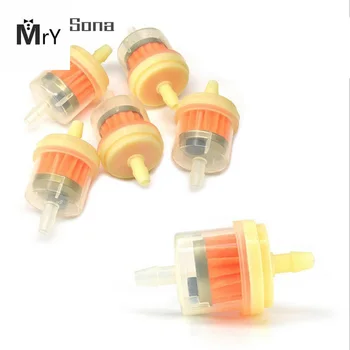 

10pcs Universal Inline Gas/Fuel Filter 6MM-7MM 1/4" Lawn Mower Small Engine Motorcycle Scooter Gasoline Filter Clear Inline Gas