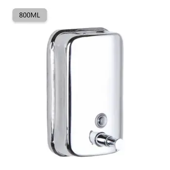 

Home Liquid Soap Pump Dispenser Stainless Steel Holder Cleaning Container Manual