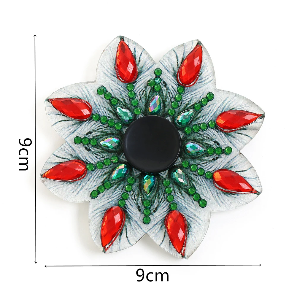 DIY Rhinestone Fingertip Gyro Diamond Hand Spinner Fidget Relief Stress Toy 5D DIY Diamond Painting Creative Gift Fingertip Gyro 