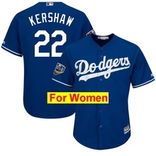 Женщины Джерси#22 Клейтон Кершоу 10 Джастин Тернер 35 Коди БЕЛЛИНГЕР 01 мир