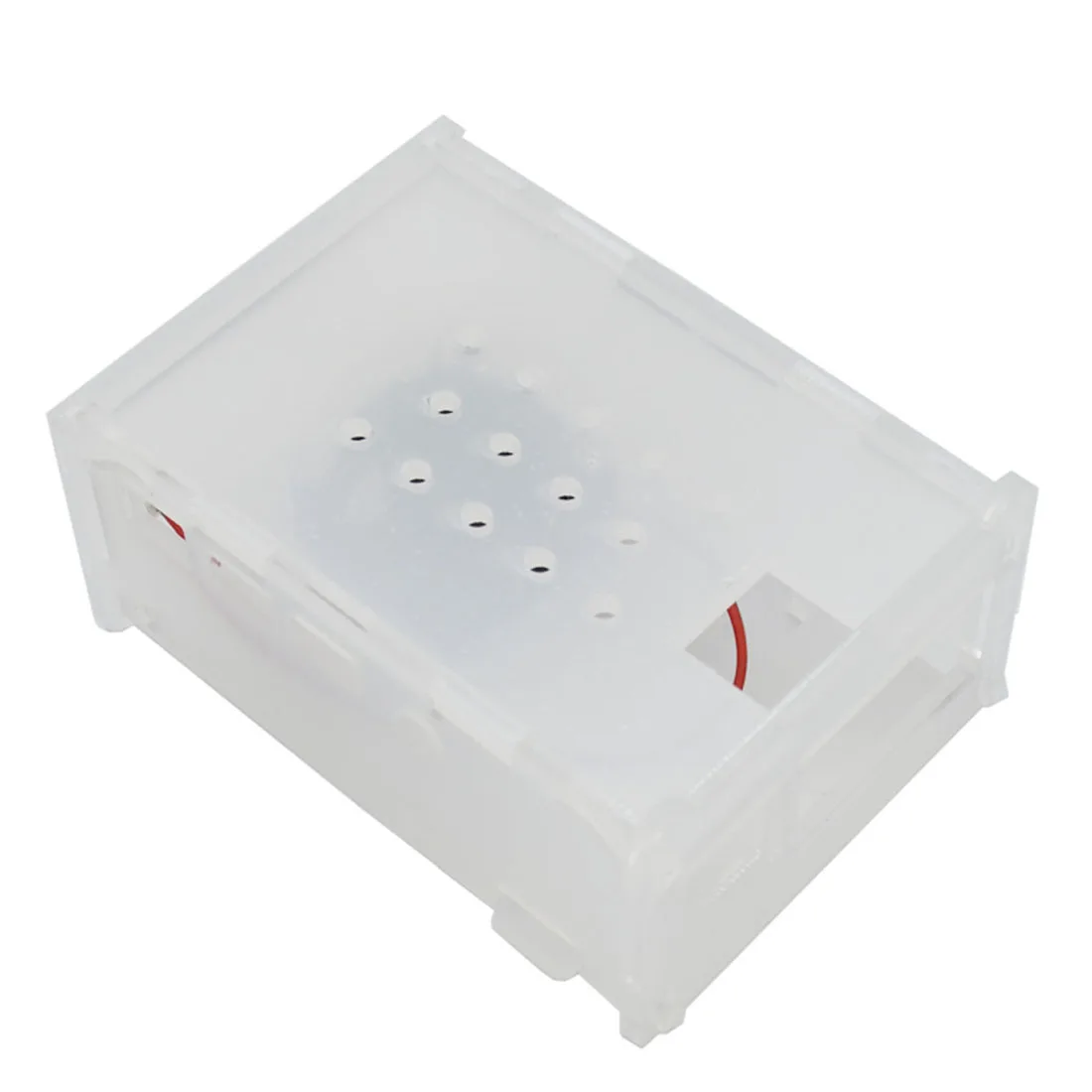 Прозрачный Акриловый чехол Корпус коробка с охлаждающим вентилятором для Raspberry Pi 4 Модель B программируемые игрушки аксессуары-черный