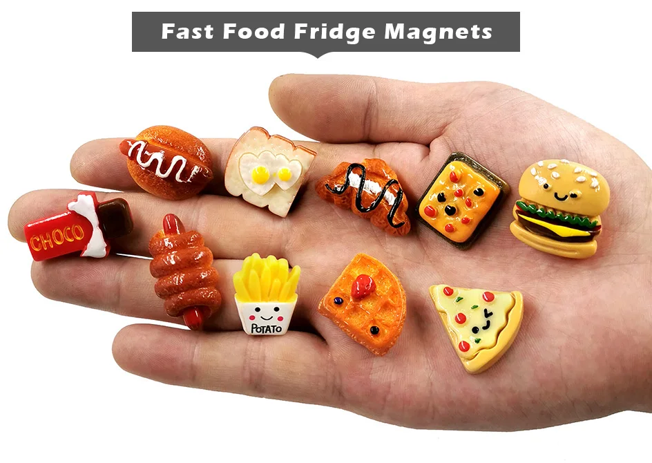 Description Picture 6 of item10pcs Vegetable Sunflower Fruits Sushi Animal Resin Refrigerator Fridge Magnet Whiteboard Sticker Decoration Kitchen Accessories