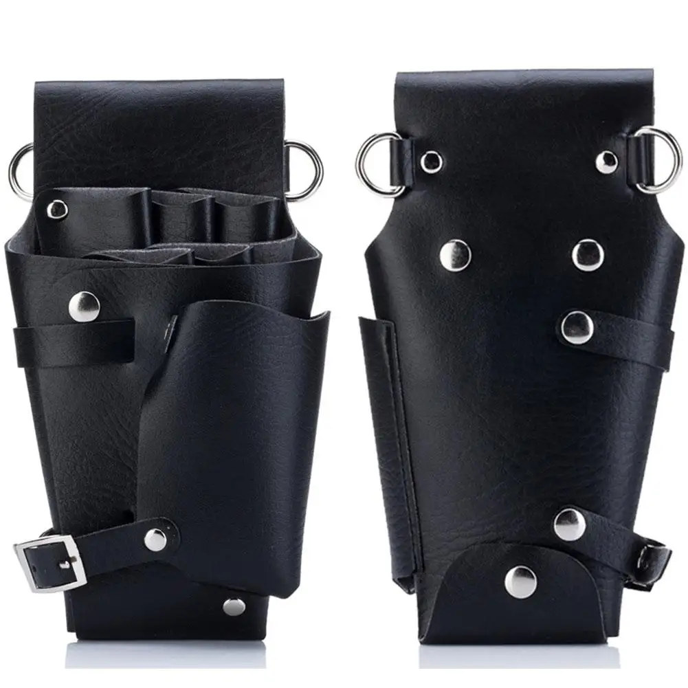 Hair Styling Tool Multi-function Yfashion Salon Wrap Hairdressing Scissors Leather Bag Scissors Pockets