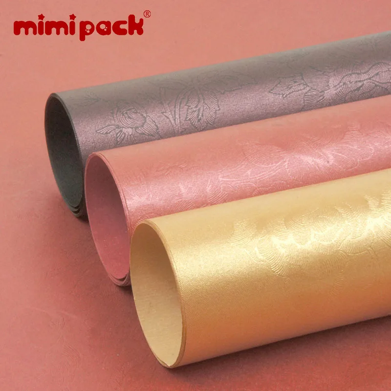 Mimipack 20 штук утолщение Роскошная роза цветочный узор целлюлозы подарочная упаковка бумаги рулон для рождества, поздравление сезона