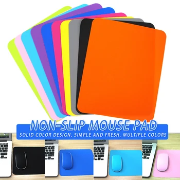 

Silicone Mouse Pad Non-slip Bright Solid Color Square Mouse Pad for Home Office Computer Laptop AS99
