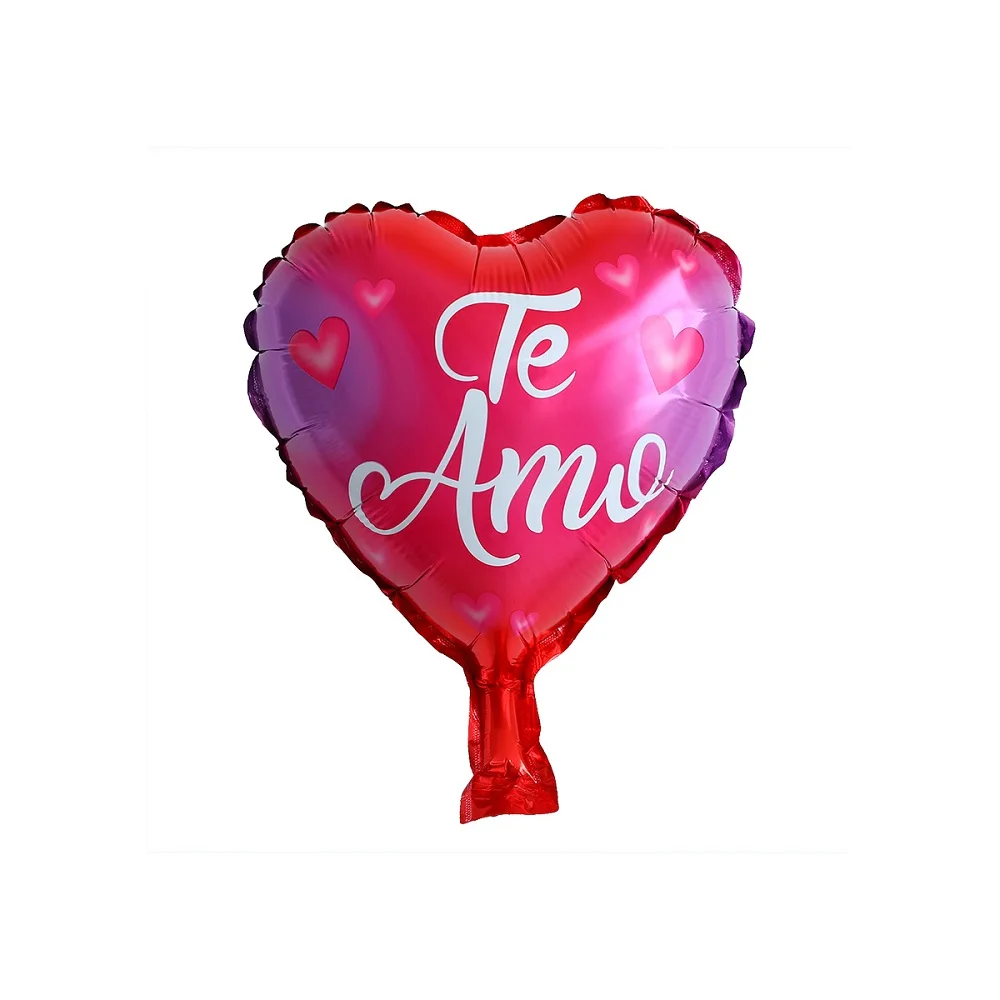 10 шт 10 дюймов я люблю тебя сердце испанский надувные фольга гелиевые шары Свадьба День Рождения Вечеринка День Святого Валентина Globos поставки - Цвет: 15