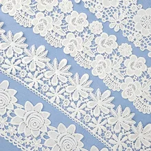 Высокое качество 7 ярдов лента отделка Ткань для шитья украшения французская африканская кружевная ткань свадебная ткань подарочная упаковка