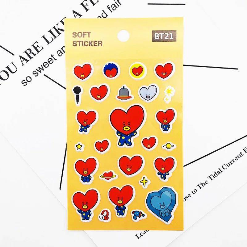 

kpop stickers waterproof bangtanS Fashion boys PVC Stickers For iphone mobile car suitcase laptop sticker Skateboard pegatinas