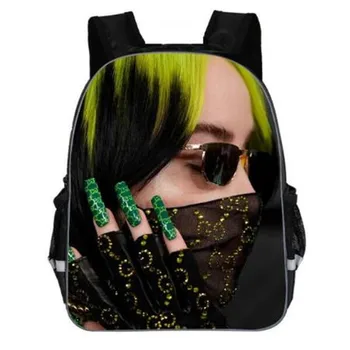 

11/13/16/18 Inch Billie Eilish Print Backpack in School Stylish Girls Bagpack for Children Teenagers Rucksack Mochila