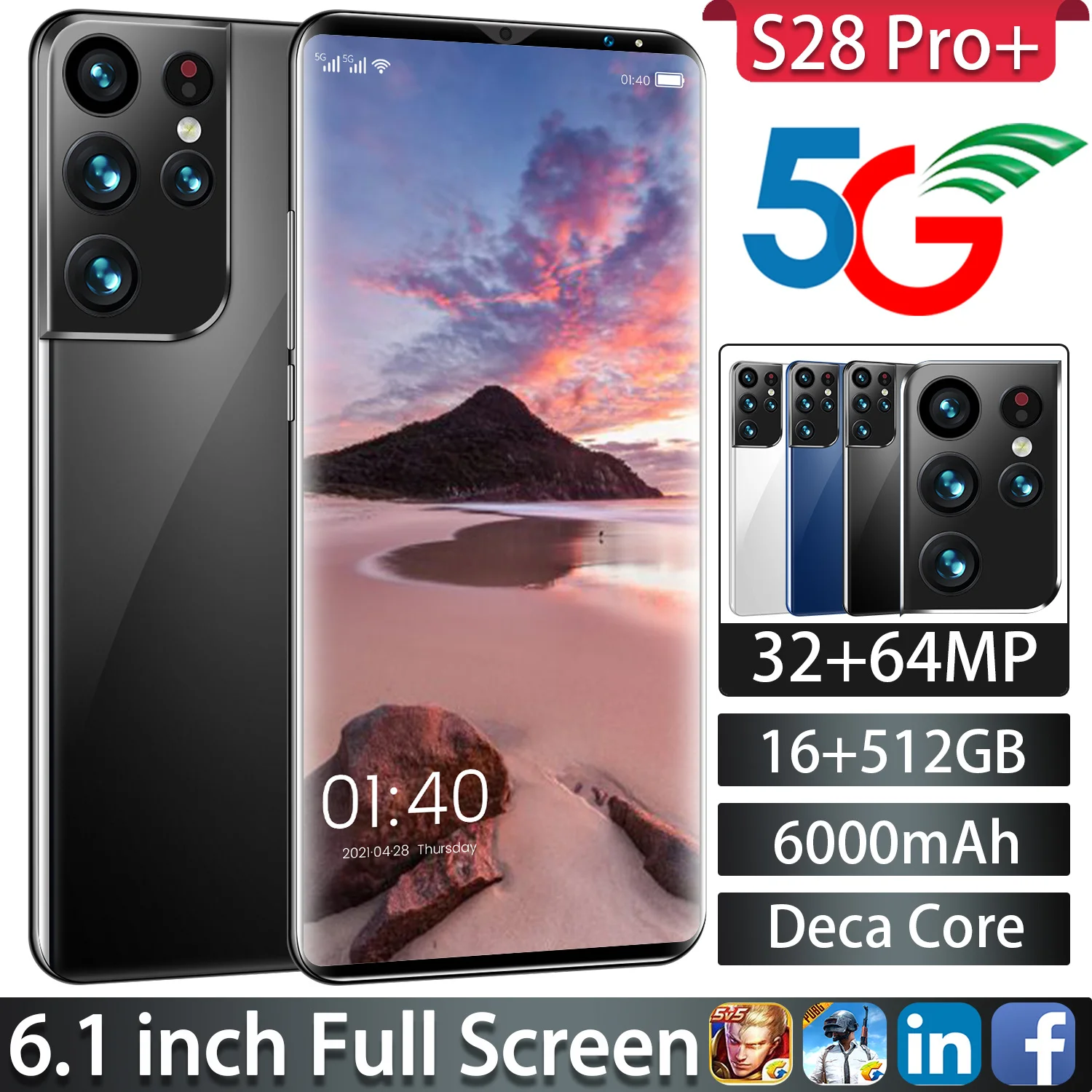 Смартфон глобальная версия 1440x3200 16 дюймов 6 1 ГБ 512 мАч | Мобильные телефоны и