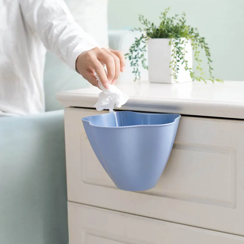 HOT Mini Hanging Accessories Kitchen Accessories Organizer Plastic Household Cleaning Tools Waste Garbage Trash Can Bin