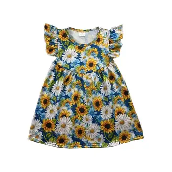 

sunflower girls boutique clothes lovely flare sleeve with simple design clothing dress
