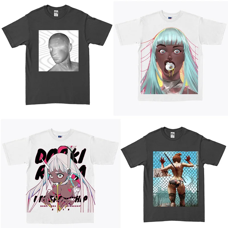 Bratz футболка Эстетическая y2k 90s 90sfashion 2000sfashion рэп Футболки Уличная в стиле рок |