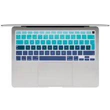 Capa de teclado de silicone para laptop espanhol para macbook air 13 a2179 capa de teclado de filme protetor para apple air13 2020 novo