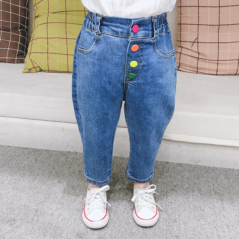 

Girl's Jeans Children's Pants Fashion Spring and Autumn Korean-Style Pants for Toddler Girl Dropshipping