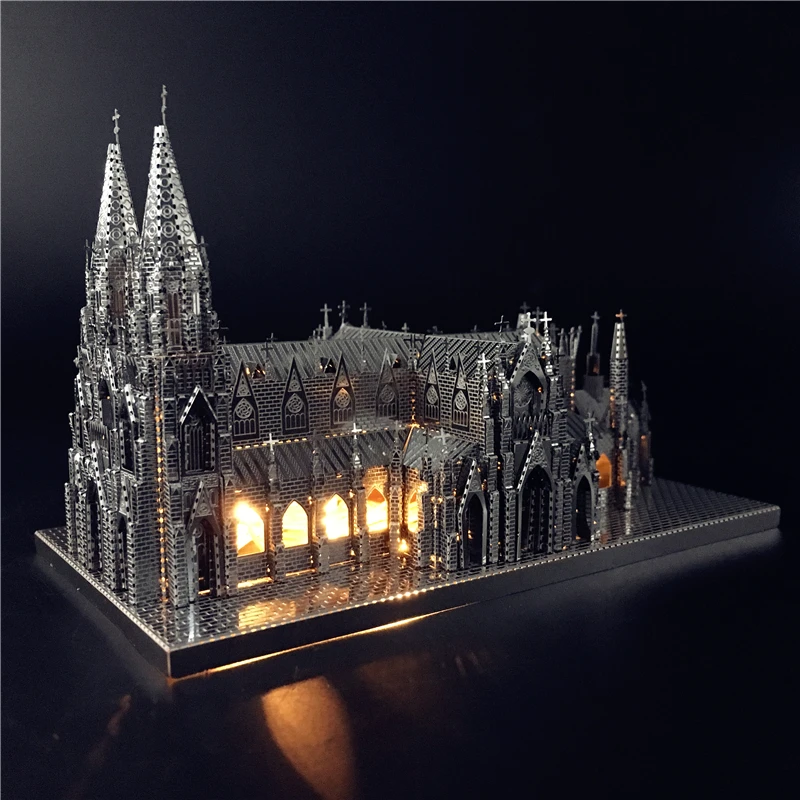 Nanyuan IRON STAR 3D Puzzle Metal St. Patrick's Cathedral Assembly Model Kits DIY Laser Cut Jigsaw Creative toys | Игрушки и хобби