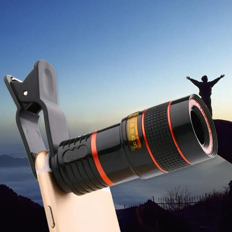 best camera lens for mobile No Dark Corner 12X Zoom Optical Telescope Lens HD Camera Telephoto For Iphone 13 Plus XS MAX X Mobile Phone Lens With Clips sony mobile camera lens