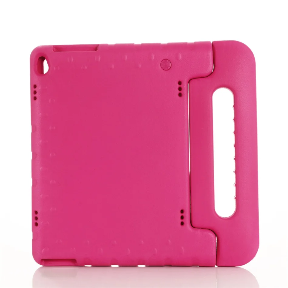 Для lenovo tab P10 Чехол Ручной всего тела для детей EVA ручка подставка чехол для планшета для lenovo tab M10 10,1 дюймов - Цвет: Розово-красный