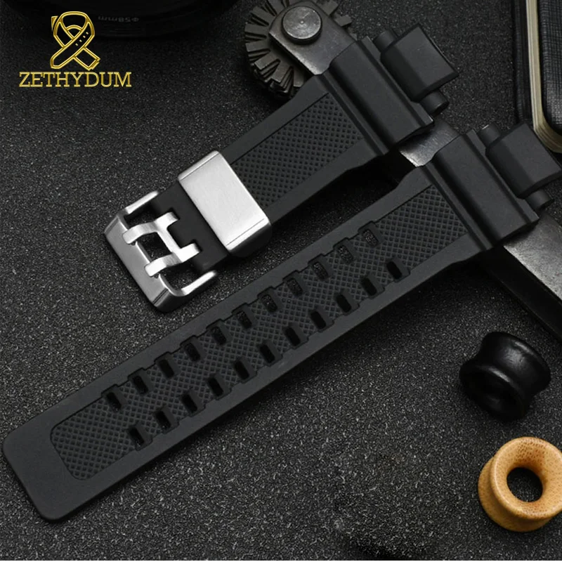 

silicone rubber watchband 16mm for casio watch strap waterproof bracelet sport GW-A1100 G-1400 GW-4000 GA-1000 wristwatches band