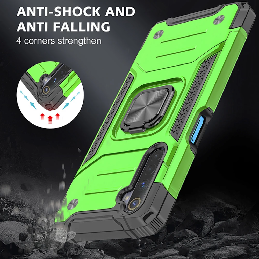 Drop Resistance Rugged Case For Realme 6 Armor Fall Resistant Impact Shock Proof Shield Car Magnetic Cover Phone Case Covers Aliexpress