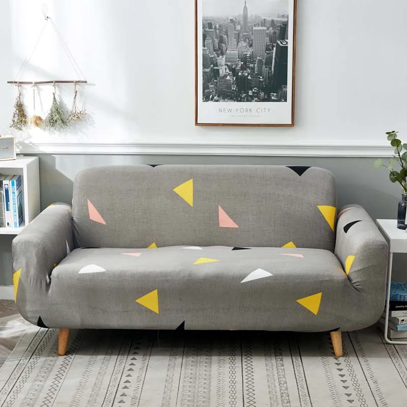 Растягивающиеся чехлы для диванов секционные эластичные чехлы для диванов для гостиной, чехлы для диванов в форме L, чехлы для диванов на одно/два/три сиденья - Цвет: Simple Love