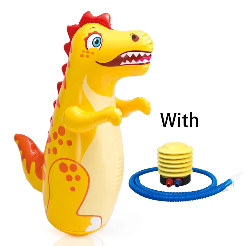 Boxing Animal Tumbler Wrestler Cartoon Shape Anti Stress Set Inflatable Punch Bag for Kids Fitness Children Toys Indoor Outdoor