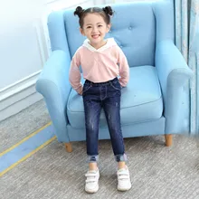 One up Brother/джинсы для девочек; коллекция года; сезон осень-зима; стиль; корейский стиль; детская одежда средней длины; детские брюки