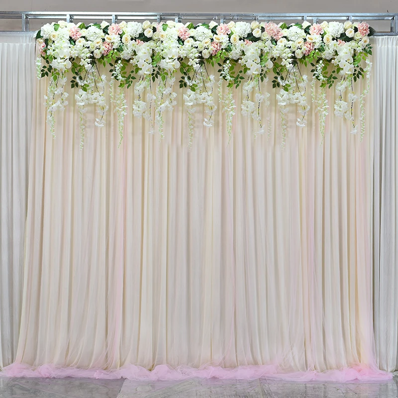Arreglo de flores artificiales FONDO DE BODA arco Decoration de pared de flores DIY boda camino de dirección boda