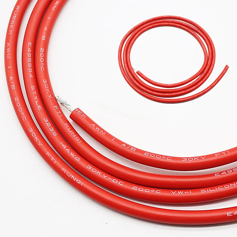 10 метров AWG 8 12 14 16 18 20 22 гибкий силиконовый Твердый электронный провод луженая