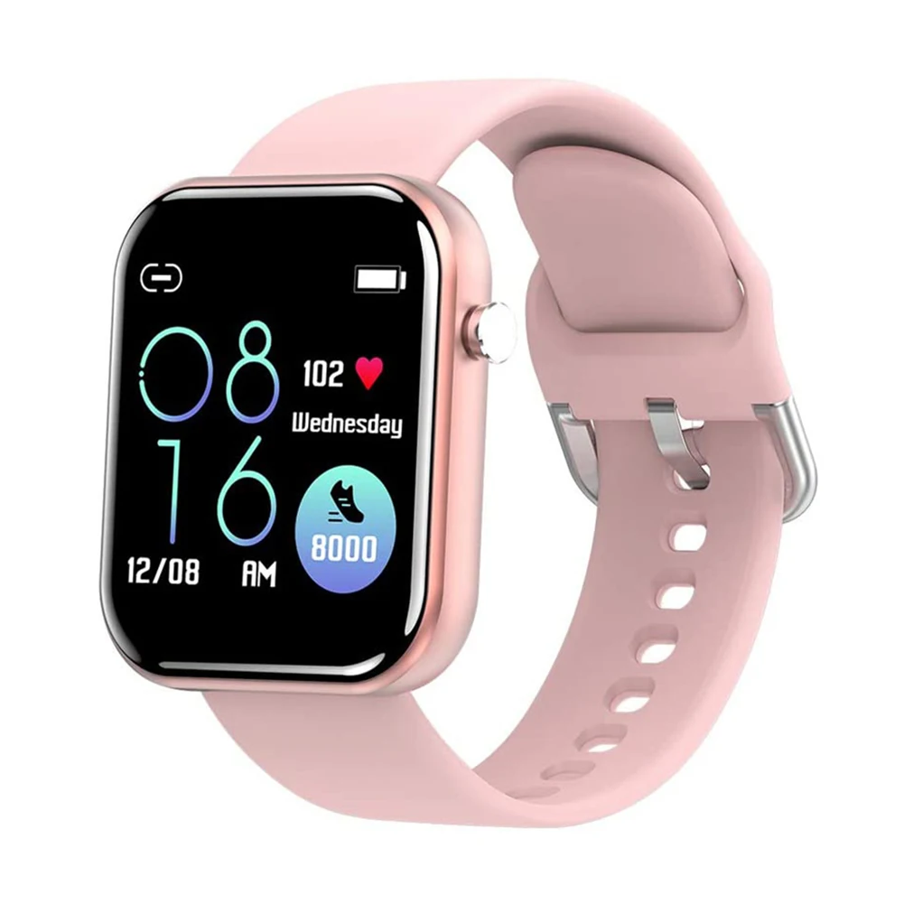 Bluetooth квадратные умные часы браслет Вибрация пульсометр спортивный фитнес