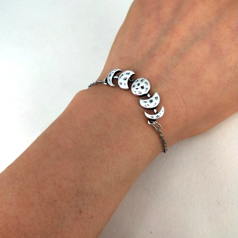 hzew 50pcs Vintage Moon Change Pendant  For Women  Eclipse  Moon charm Jewelry