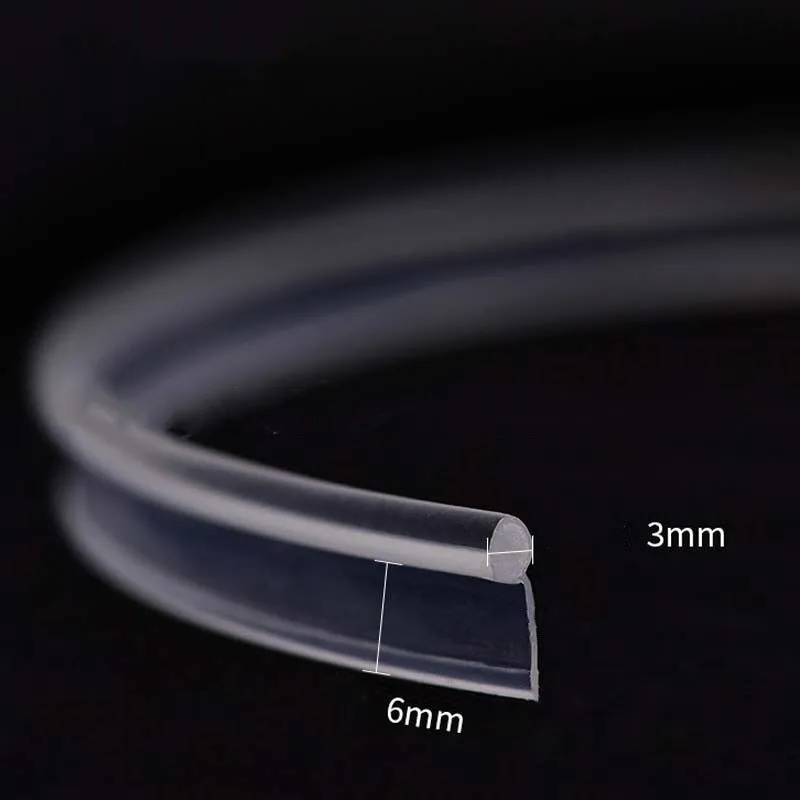 5M Dia.3mm Clear T-type Invisible Skirt Side Glow Fiber Optic Cable Car Interior Pickup light DIY w/Side ribbon PMMA Mount RGB