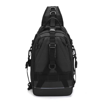 

JHD-Men's Chest Bag Backpack Shoulder Sling Fishing Bag Travel Camping Backpack