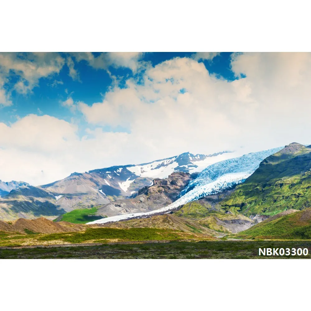 thumbnail image 1 of Fondos de fotografía de paisajes naturales con cielo azul, nubes blancas, montañas, árboles y ríos para bebés, 1 of 5