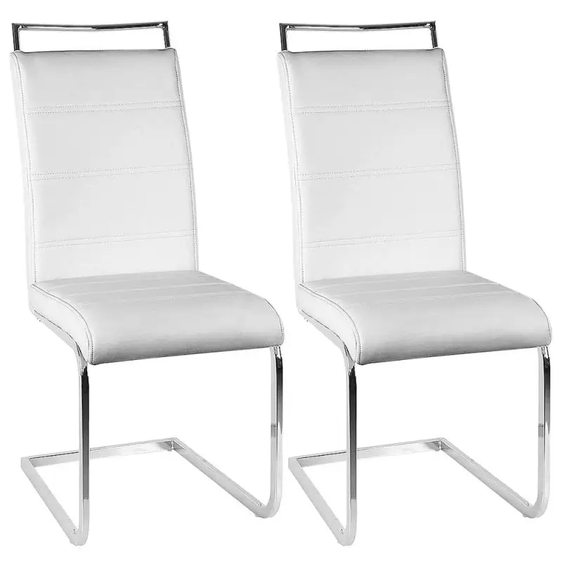 2PCS/Set Dining Chairs Room Home Bar Nordic Style Modern Leather Durable High Quality Lounge Chair Living Cafe HWC |