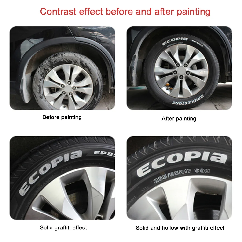 1 комплект Перманентный маркер для масляной краски автомобильные шины