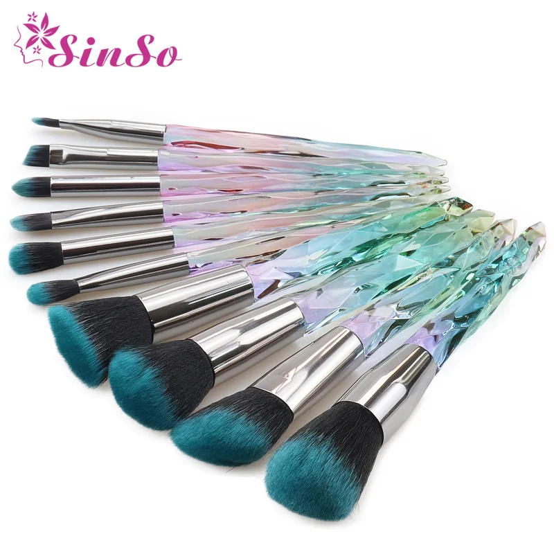 

SinSo 5/10pcs Kabuki Makeup Brushes Set Professional Foundation Powder Eye Shadow Eyebrow Beauty Cosmetic Makeup Brush Kit Tools