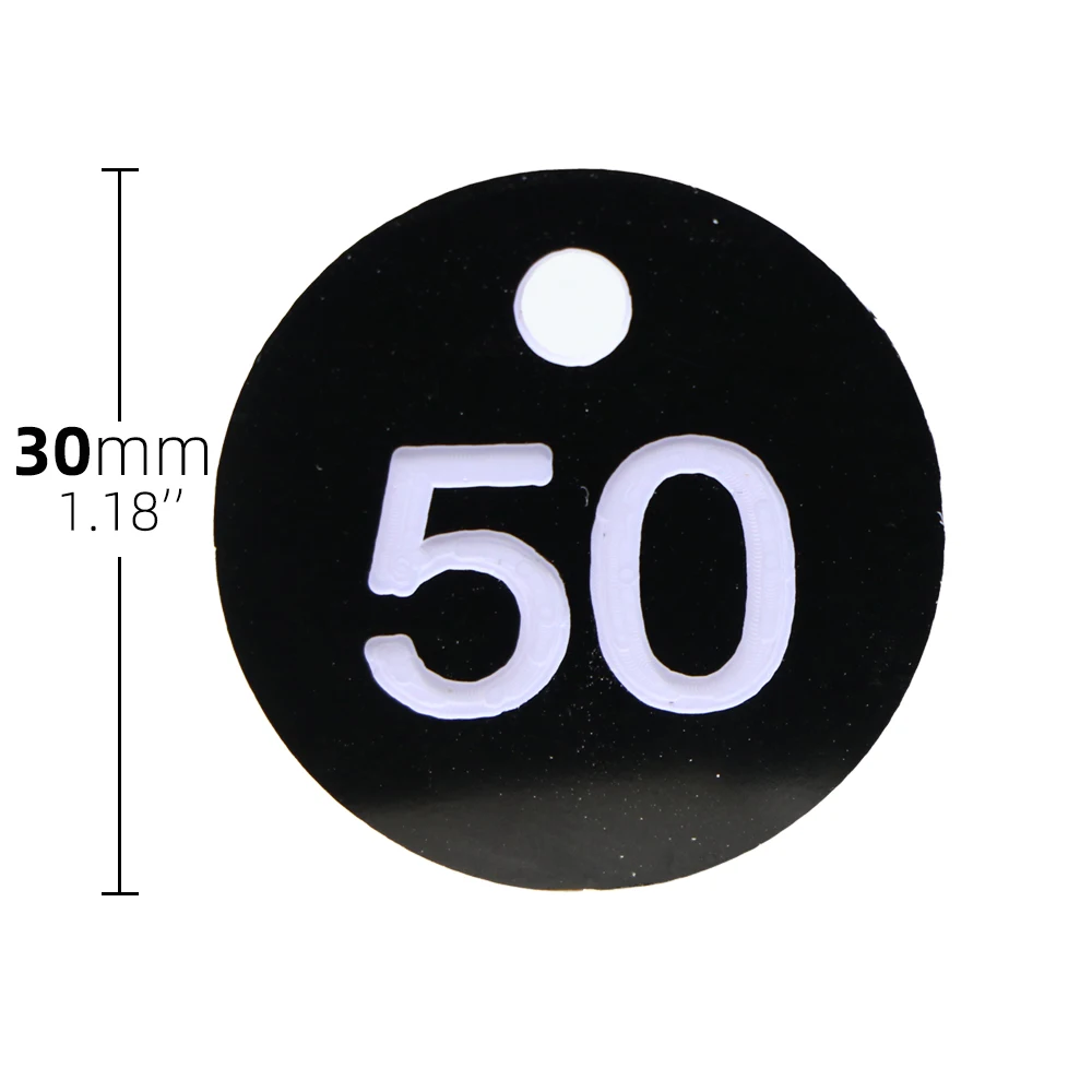 Round Number Husbandry Farm Beehive Label Beekeeping Box Numbered With Hole Tag Animal Livestock Markers Classification Sign