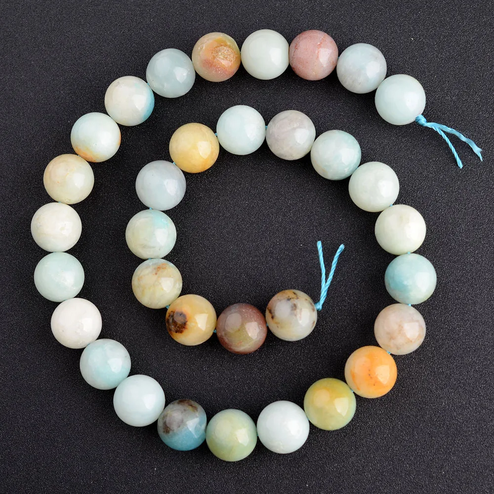 2PCS Amazonite Beads Loose Beads Fashion Gemstone For 6-12mm