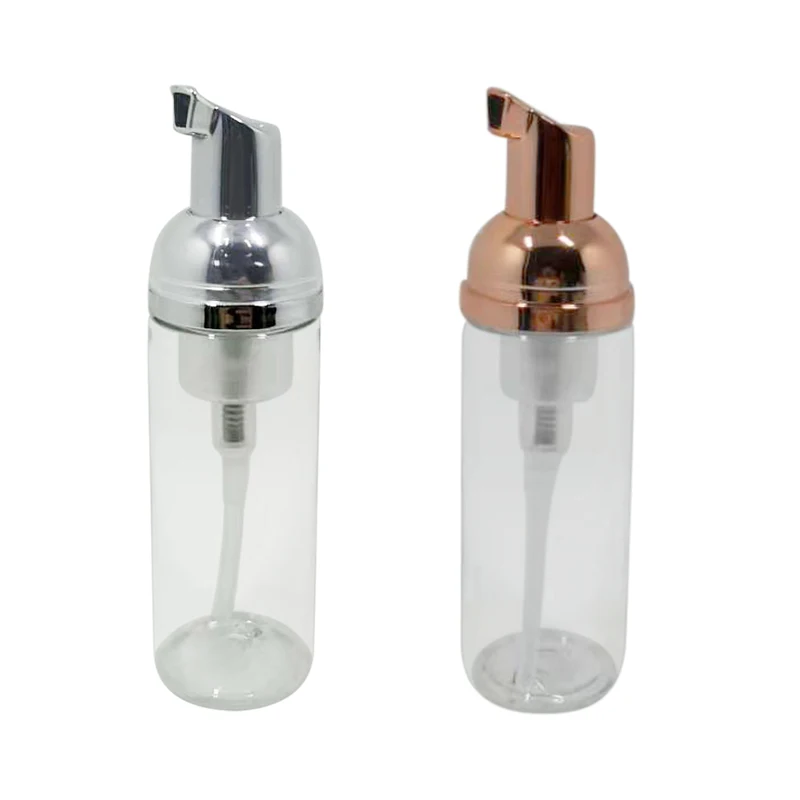 

1ps 30 60ml Plastic Foamer Pump Bottle Refillable Empty Cosmetic Bottle liquid Soap Dispenser Foam bottle Rose golden foamer