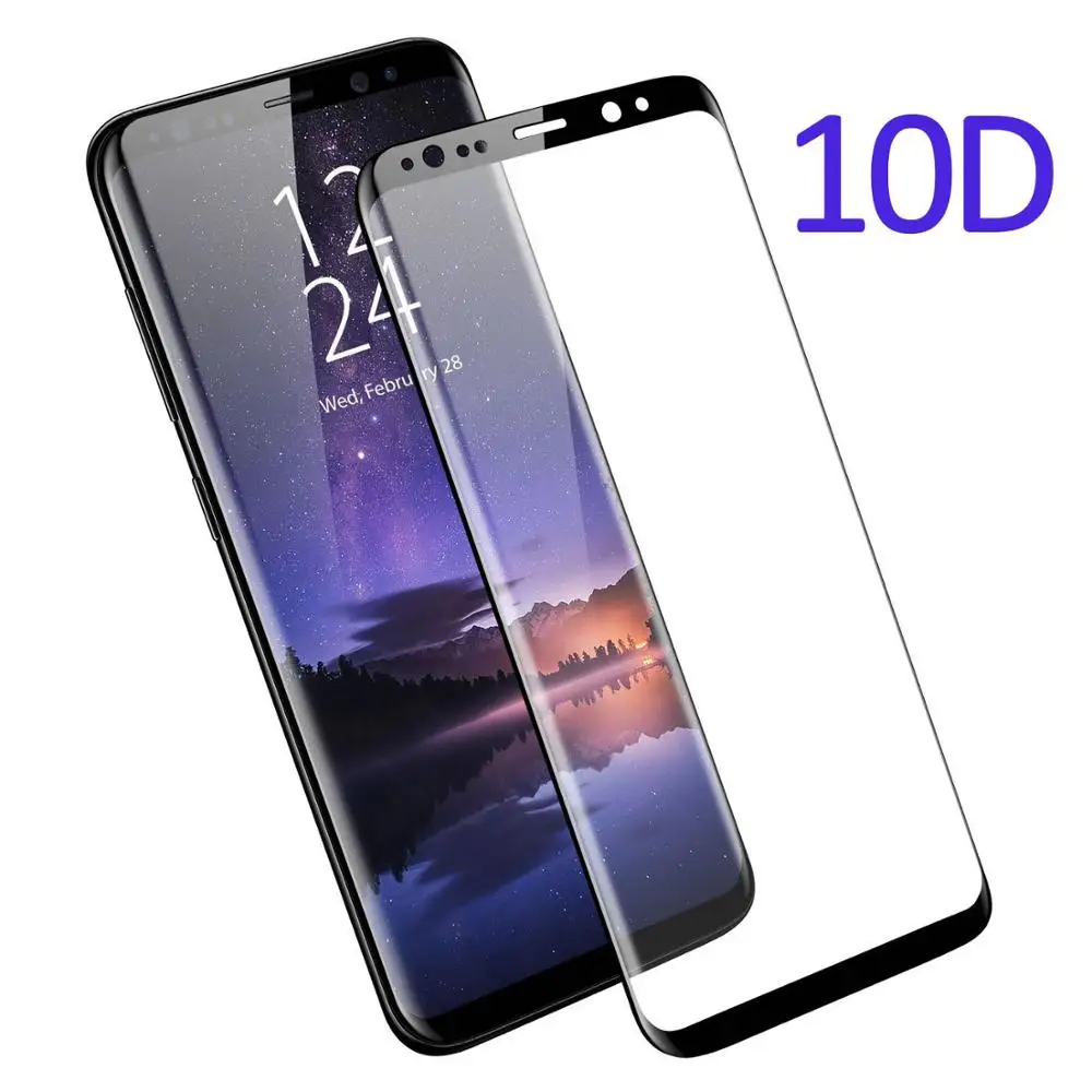 Закаленное стекло Suntaiho 10D для Samsung Galaxy S8 S9 Plus Защита экрана S7 Edge Note 9 изогнутое