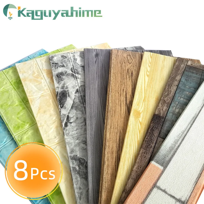 Самоклеящиеся мраморные обои Kaguyahime 3D наклейки на стену с рисунком кирпича