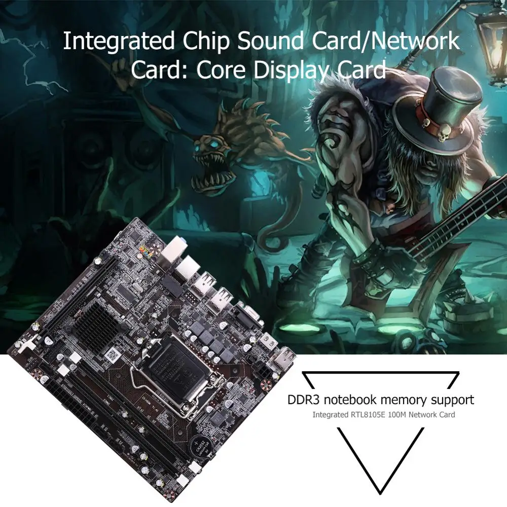 2019 новые H55 PC LGA1156 материнская плата настольного компьютера DDR3 Двойной материнская плата с HDMI интерфейс HD для челнока