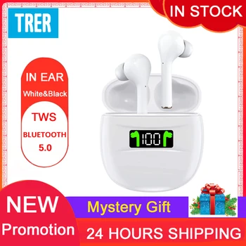 

TRER TWS Headphone Hifi Bluetooth 5.0 Earphone Digital Intelligence LED Display Charging Case HD Stereo Sports Earphones Earbuds