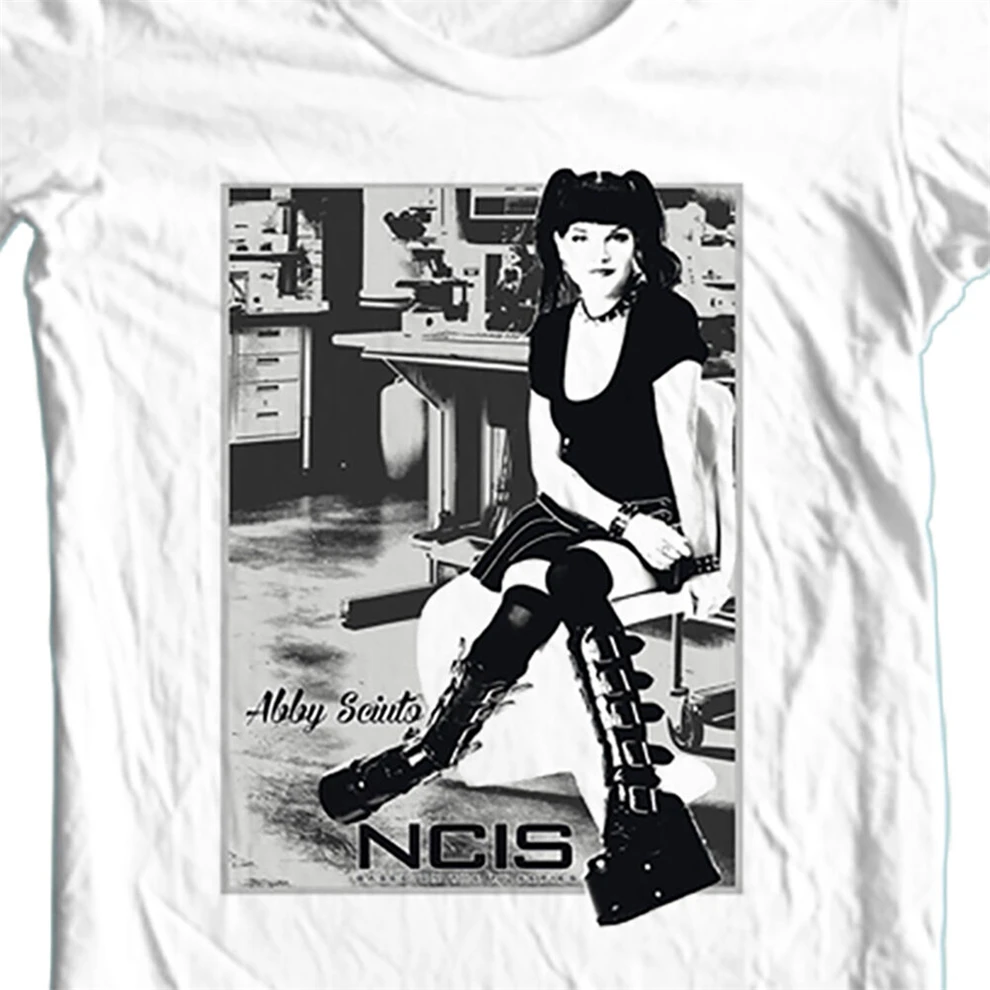 

Ncis Abby Sciuto T Shirt White Cotton Emo Punk Graphic Tee Cbs1218 Retro O Neck Tee Shirt